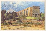 Alfred Sisley L'Aqueduc de Marly painting